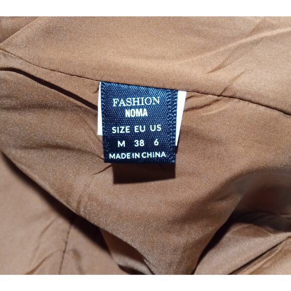 Fashion Noma Women's Medium Blazer Copper Colored Long Sleeves Open Front - Picture 5 of 7